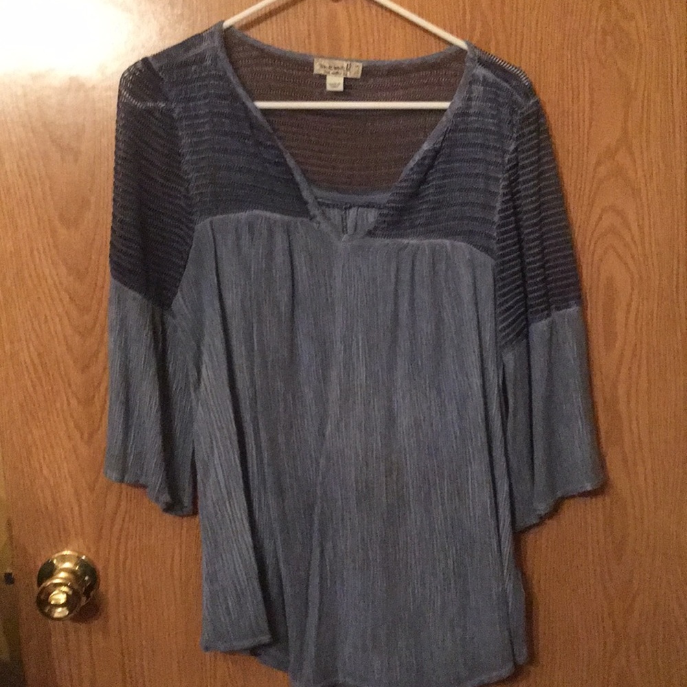 Light blue blouse